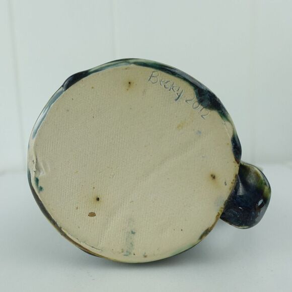 Studio Art Pottery Small Pitcher Artist Signed - Picture 6 of 7